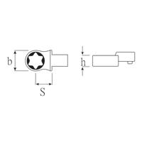 Stahlwille 58291012 Insteek-TX-sleutel - thumbnail