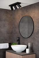 Lucide TAYLOR - Plafondspot Badkamer - LED Dim to warm - GU10 - 3x5W 2200K/3000K - IP44 - Zwart - thumbnail