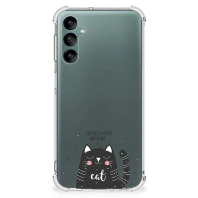 Samsung Galaxy A24 Stevig | Bumper Hoesje | Cat Good Day Samsung Galaxy A24 Stevig | Bumper Hoesje | Cat Good Day