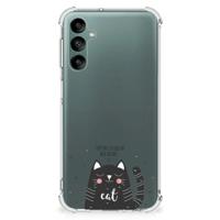 Samsung Galaxy A24 Stevig | Bumper Hoesje | Cat Good Day - thumbnail