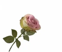 Silk-ka kunsttak roos 66cm lila, groen - thumbnail