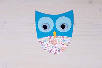 Apli zelfklevende knutselogen, rond, blister met 100 stuks