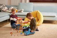 Goki houten takelwagen met aanhanger - thumbnail