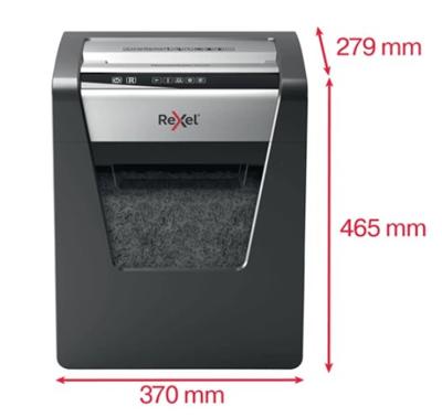 Rexel Momentum X415 Papierversnipperaar 15 vellen Micro cut 4 x 40 mm P-4 23 l Ook geschikt voor Nietjes, Paperclips