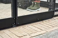 Tuinkas Qube 812, zwart, veiligheidsglas 3mm/1 Halls - Royal well - thumbnail