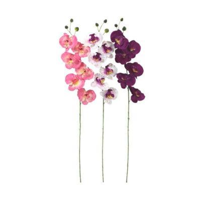 Kunstbloem Orchidee 78 cm 3 assorti kleur | 48 stuks