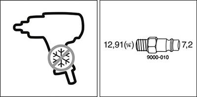 HAZET Ratelschroevendraaier 9020-2 · 1/4 inch (6,3 mm) vierkant massief · Lengte: 179 mm