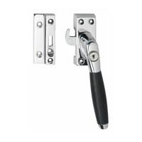 Intersteel Raamsluiting rechts Ton 400 SKG1 afsluitbaar - chroom/ebbenhout - thumbnail