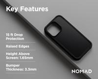 Nomad Rugged hoesje iPhone 15 Pro - Black - thumbnail