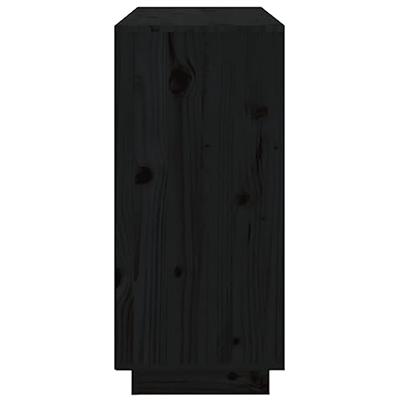 Dressoir 111x34x75 cm massief grenenhout zwart Dressoir 111x34x75 cm massief grenenhout zwart