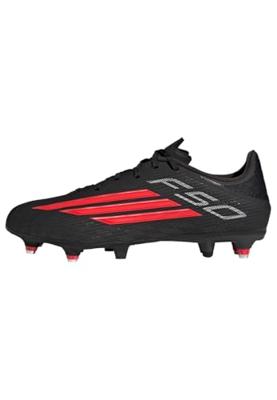 adidas F50 League IJzeren-Nop Voetbalschoenen (SG) Zwart Rood Donkergrijs adidas F50 League IJzeren-Nop Voetbalschoenen (SG) Zwart Rood Donkergrijs