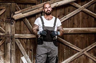 NITRAS SAFETY Nitras "motion tex plus" salopette dungarees nitras mot.tex plus 48 grey/black
