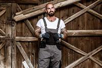 NITRAS SAFETY Nitras "motion tex plus" salopette dungarees nitras mot.tex plus 48 grey/black - thumbnail