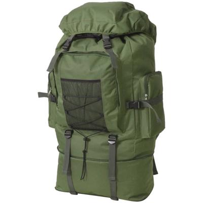 VidaXL Rugzak legerstijl xxl 100 l groen