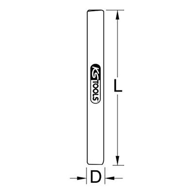 KS Tools 515.1404 5151404 Dopsleutel-verbindingsstift Aandrijving 1/4 (6.3 mm) 10 mm 1 stuk(s)