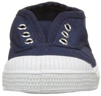 Katoenen tennisschoenen voor kinderen met vetersluiting Elly BENSIMON® marineblauw - thumbnail