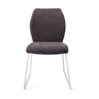 Jesper Home Eetkamerstoel 'Ikata' Slide White, kleur Almost Black - thumbnail