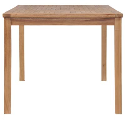 7-delige tuinset 150x90 cm massief teakhout
