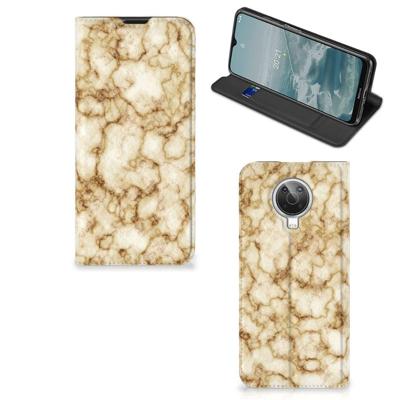 Nokia G10 | G20 | Standcase | Marmer Goud