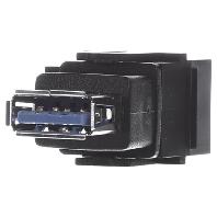 Bachmann 917.120 USB A/A 3.0 Keystone Module, Zwart - thumbnail