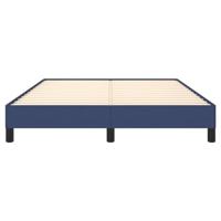 Bedframe zonder matras stof blauw 140x200 cm - thumbnail