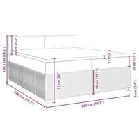 Boxspring met matras fluweel donkergroen 200x200 cm - thumbnail
