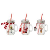 Drinkglas Kerst met Handvat 450ml, 12st. - thumbnail