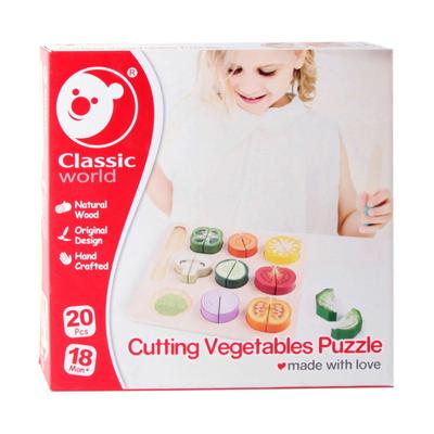Classic World houten snijgroente, 20dlg.