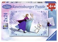 Ravensburger - frozen puzzel: zussen voor altijd 2x24 stuks - thumbnail