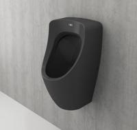 Bocchi Taormina Pro urinoir met achter aansluiting mat antraciet - thumbnail