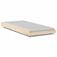 Bedframe Naturel 100 x 200 cm Massief grenenhout - thumbnail