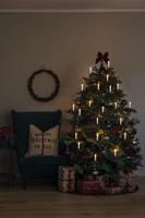 Konstsmide 1139-020 Lichtketting Binnen werkt op het lichtnet Aantal lampen 25 LED Barnsteen Verlichte lengte: 16.8 m Vonkelfunctie - thumbnail