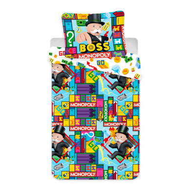 Monopoly Dekbedovertrek 140 x 200 cm