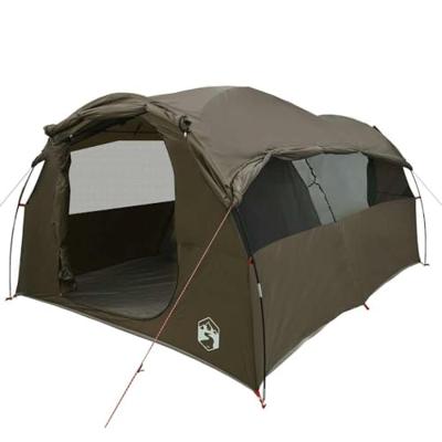 Tunneltent 6-persoons waterdicht bruin