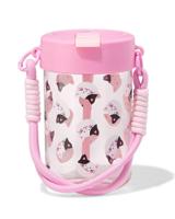 HEMA Drinkbeker met koord 450ml katten - thumbnail