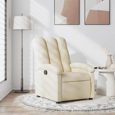 Relaxfauteuil Crme Stof