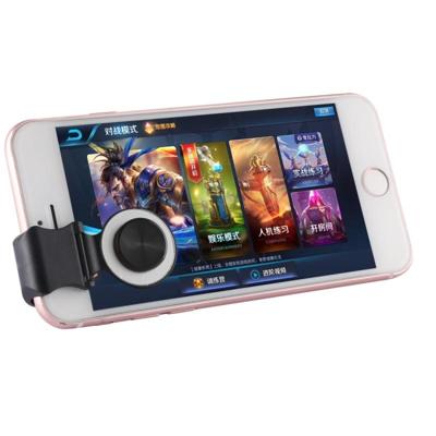 A9 Direct Mobile Clip Games Joystick Artifact Hand Travel Button Sucker with Ring Holder for iPhone Android Phone Tablet(Silver)