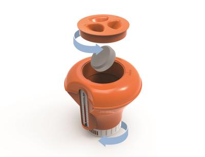 Bestway chloordrijver met thermom 12,7cm