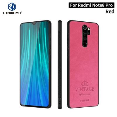 Voor Xiaomi RedMi Note 8 Pro PINWUYO PIN Rui serie klassiek leer PC + TPU + PU leer waterdicht en anti-Fall all-inclusive beschermende shell (rood) Voor Xiaomi RedMi Note 8 Pro PINWUYO PIN Rui serie klassiek leer PC + TPU + PU leer waterdicht en anti-Fall all-inclusive beschermende shell (rood)