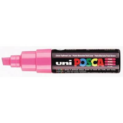 Paintmarker uni posca pc8k b schuin roze Paintmarker uni posca pc8k b schuin roze