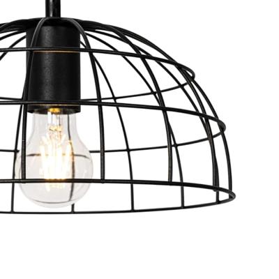 QAZQA Industriële hanglamp zwart 3-lichts - Hanze