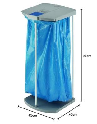 Hailo 0912-110 profiline mss xxxl afvalzakhouder 120l grijs