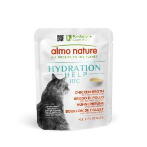 Almo Nature HFC Hydration Help kippenbouillon met kipfilet natvoer kat (50 g) 24 x 50 g