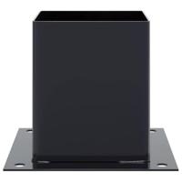 Spokkels vierkant 12 st 121x121 mm gepoedercoat staal antraciet - thumbnail