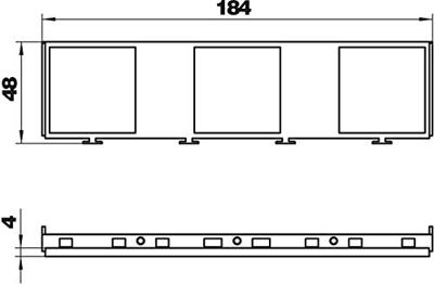OBO Bettermann MT45V 3 Apparaatdrager