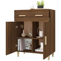 Dressoir 69,5x34x89 cm bewerkt hout bruineikenkleurig - thumbnail