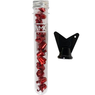 Amo Pro IJzeren Noppen 13x15MM 12 Stuks Rood Amo Pro IJzeren Noppen 13x15MM 12 Stuks Rood