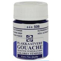 Talens Gouache Extra Fine Quality Fles 16 ml - Ultramarijn Donker 506 - thumbnail