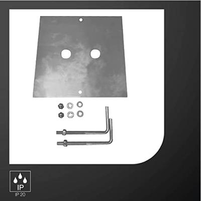 SLV Concrete anchor for SQAURE POLE 1000343 Bevestigingsset RVS