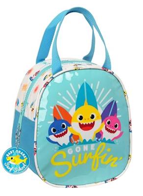 Thermische Snacktas Baby Shark Surfing Blauw Wit 19 x 22 x 14 cm Thermische Snacktas Baby Shark Surfing Blauw Wit 19 x 22 x 14 cm